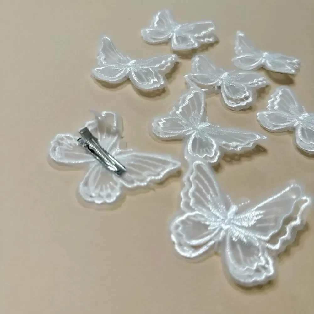 Butterfly hair clips N757